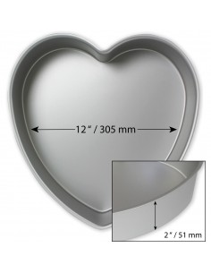 Molde corazón 20 cm 2