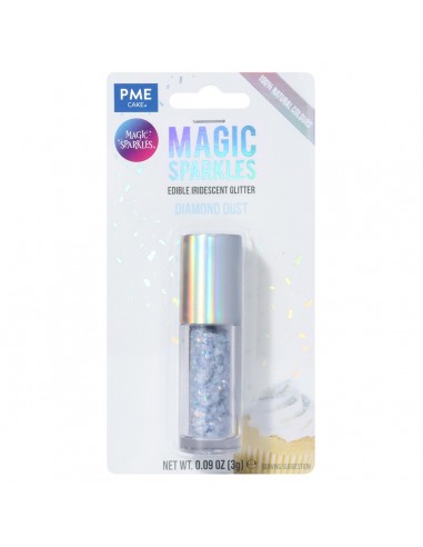 Copos Glitter Iridiscente Comestible Diamante