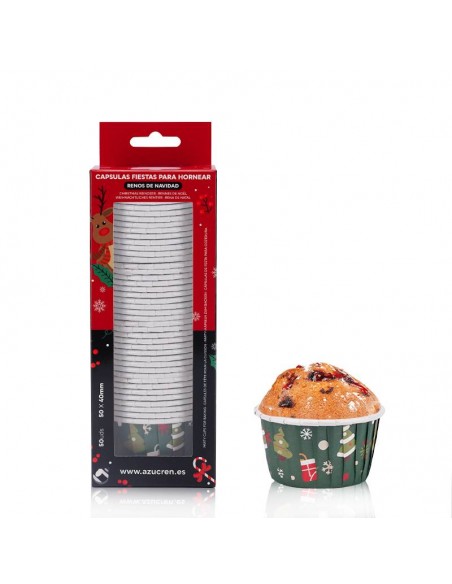 Cápsulas de Navidad con Pliegues