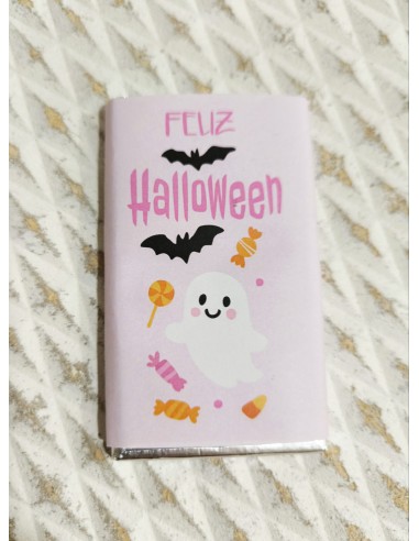 Chocolatina Halloween Rosa