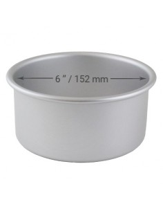 Molde de aluminio 15 cm PME base extraíble 2