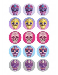 Papel de azúcar calaveras para galletas
