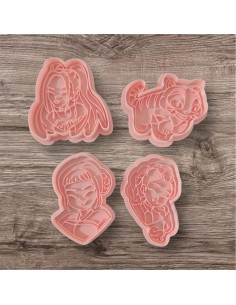 Set 4 Cortadores Guerreras K-Pop (Demon Hunters)