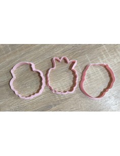 Set 3 Cortadores Cabezas Reyes Magos