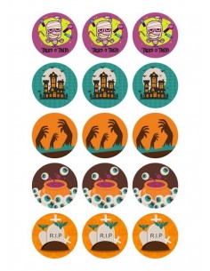 Papel de azúcar Halloween para galletas Nº113