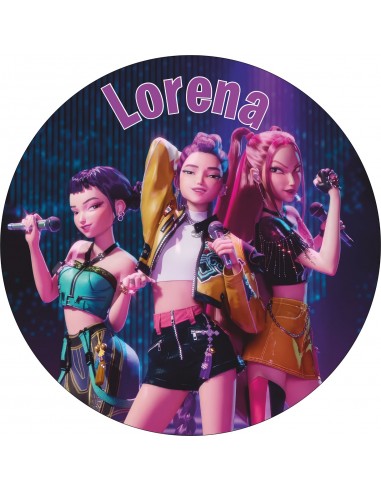 Papel Comestible K-Pop Demon Hunters Personalizado 20cm