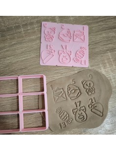 Set Multicortador con Marcadores Calendario de Adviento 2