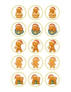 Papel de azúcar Dulce Navidad para galletas