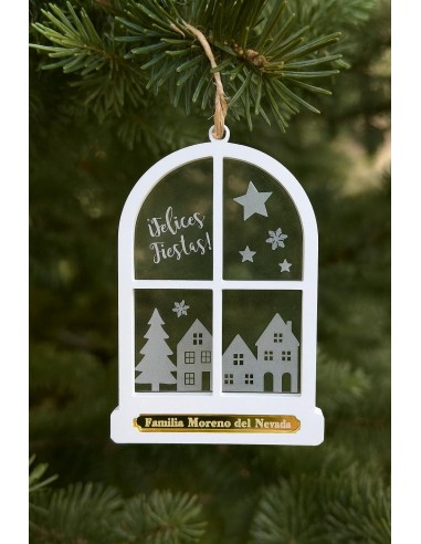 Adorno para el Árbol Ventana Personalizado