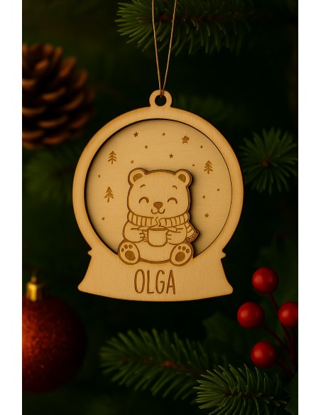 Adorno para el Árbol Animales Navideños con Nombre