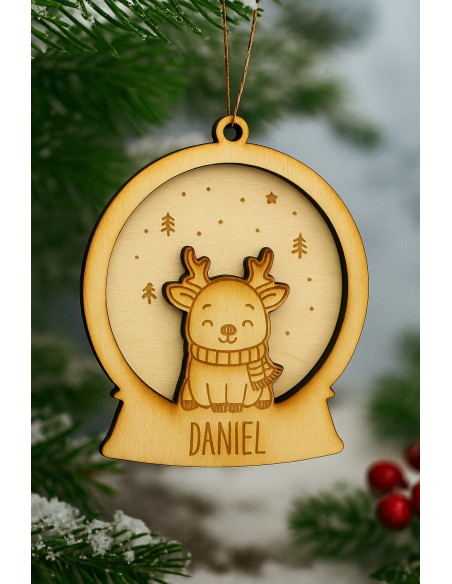 Adorno para el Árbol Animales Navideños con Nombre
