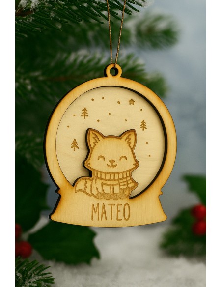 Adorno para el Árbol Animales Navideños con Nombre