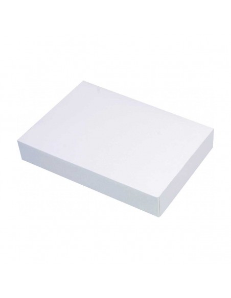 Caja blanca para dulces rectangular