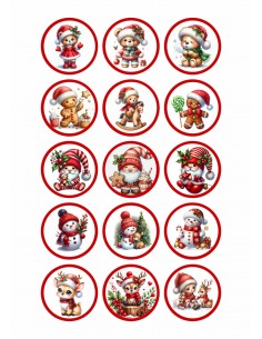 Papel comestible Navidad