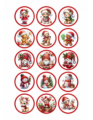 Papel comestible Navidad