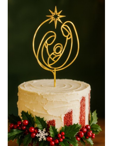 Topper Cake Belén Navideño