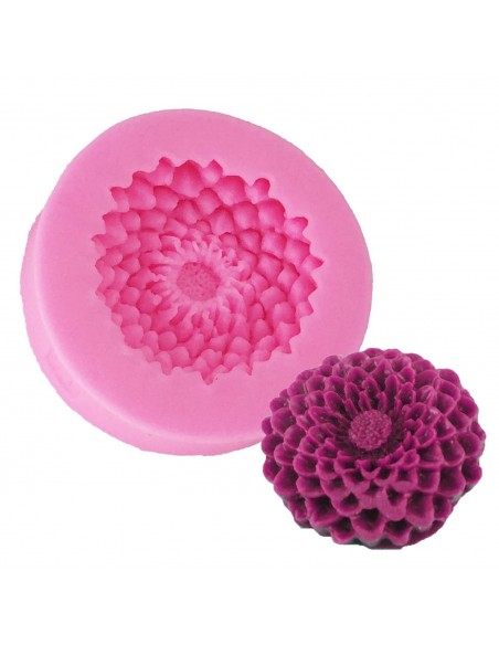 Molde Silicona Crisantemo