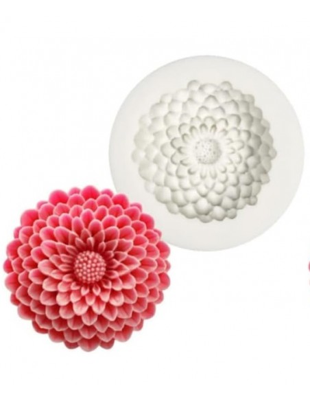 Molde Silicona Crisantemo
