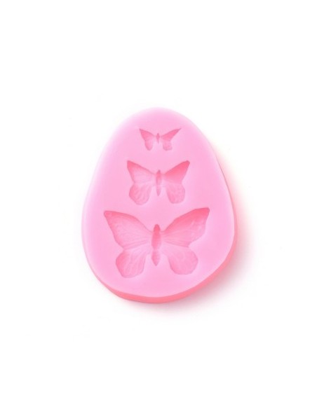 Molde silicona tres mariposas
