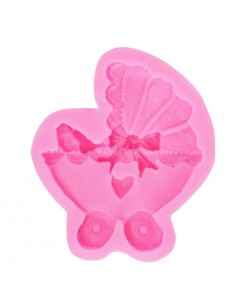 Molde de silicona cochecito bebé