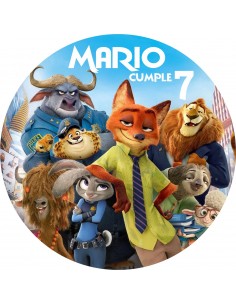Papel Comestible Zootropolis Personalizado