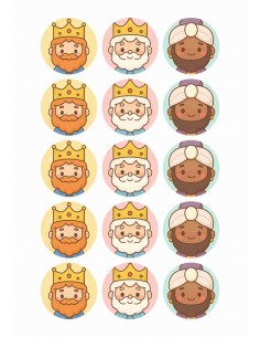 Papel de azúcar 3 Reyes Magos