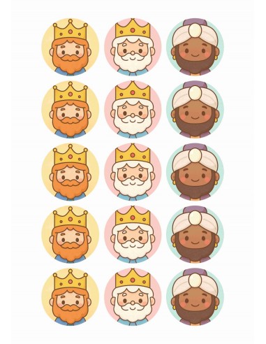 Papel de azúcar 3 Reyes Magos