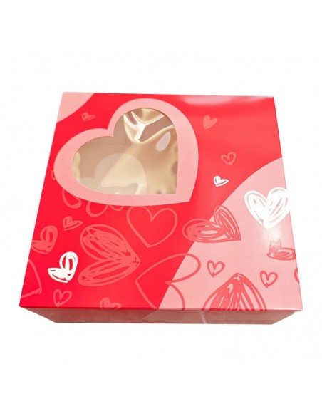 Caja San Valentín Roja Corazones