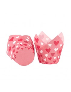 Cápsulas Muffins Corazones 2
