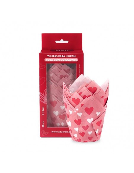 Cápsulas Muffins Corazones