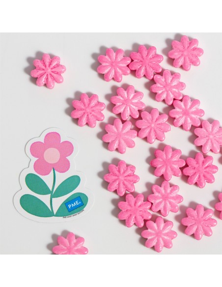 Flores Rosas de Azúcar PME