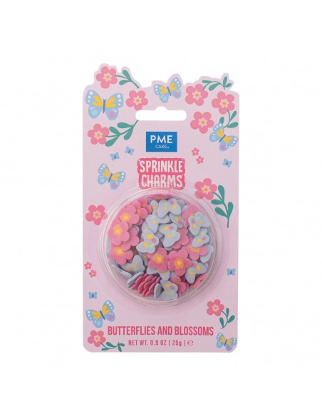 Mariposas y Flores de Azúcar PME