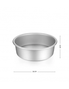 Molde de aluminio 30 x 6 cm