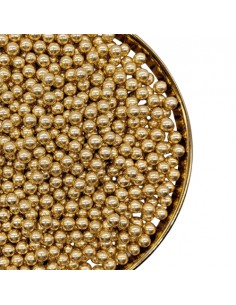 Perlas Comestibles Oro Metalizadas 4mm Pastry Colours