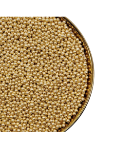 Perlas Comestibles Oro Metalizado 4mm Pastry Colours