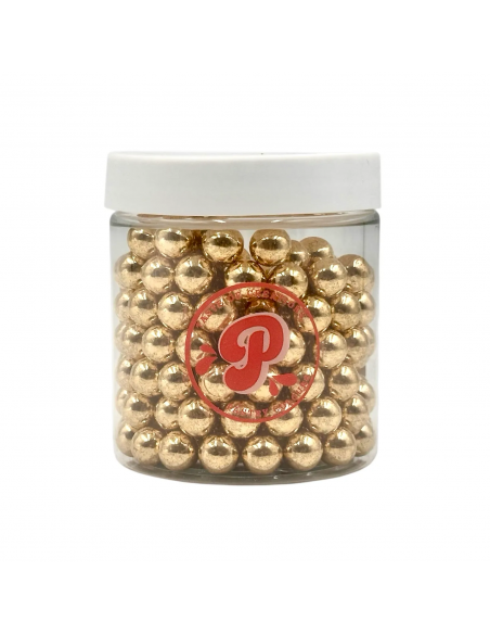 Perlas Comestibles Oro Metalizado 10mm Pastry Colours