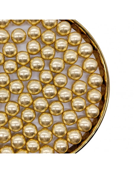 Perlas Comestibles Oro Metalizado 14mm Pastry Colours