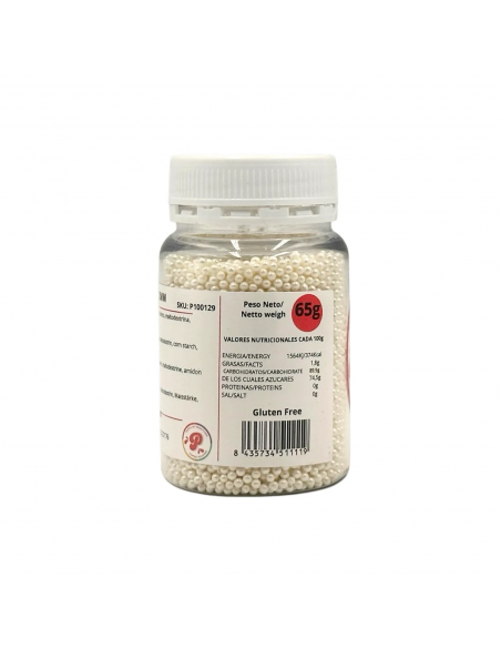 Perlas Comestibles Blancas Nacaradas 2mm Pastry Colours