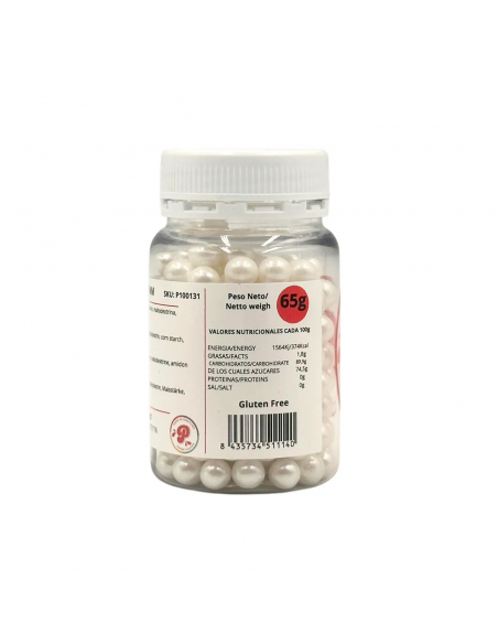 Perlas Comestibles Blancas Nacaradas 7mm Pastry Colours