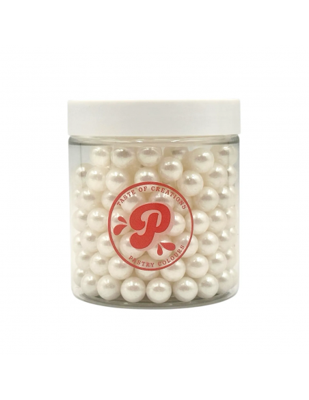 Perlas Comestibles Blancas Nacaradas 10mm Pastry Colours