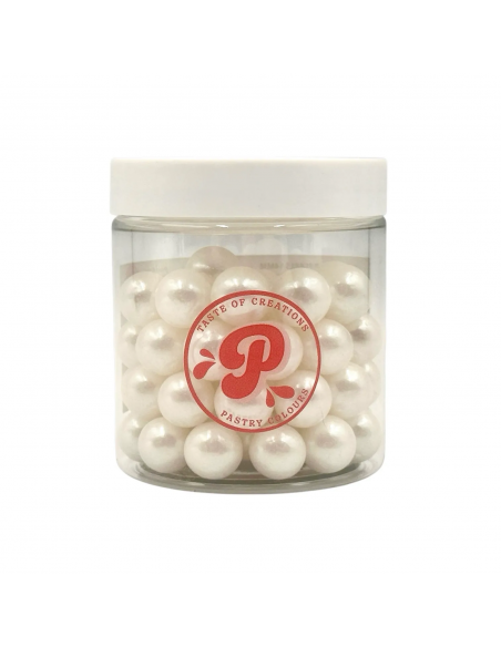 Perlas Comestibles Blancas Nacaradas 14mm Pastry Colours
