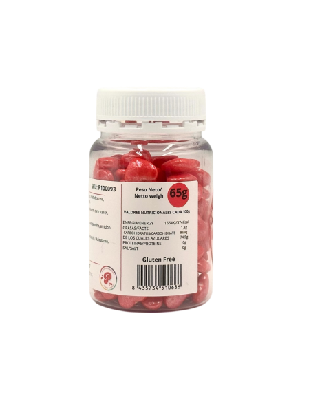 Corazones Rojos Comestibles Pastry Colours