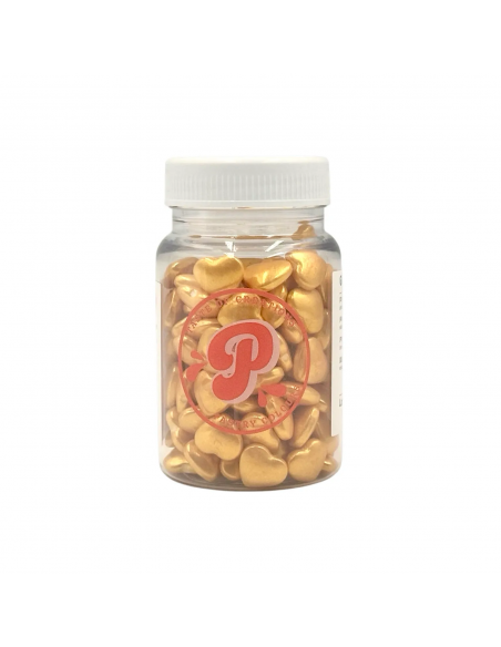 Corazones Dorados Comestibles Pastry Colours