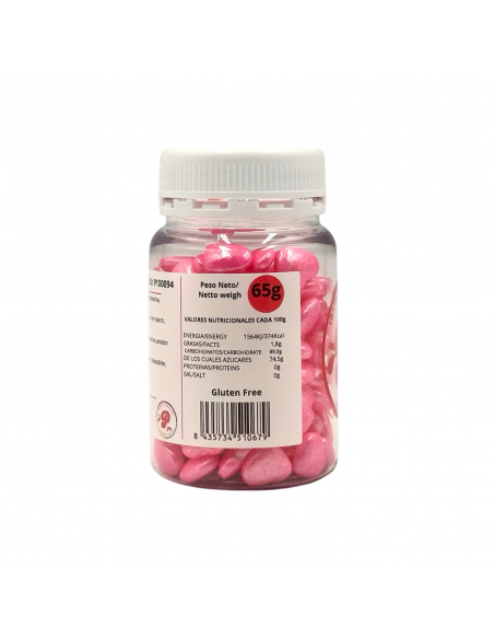 Corazones Rosas Comestibles Pastry Colours