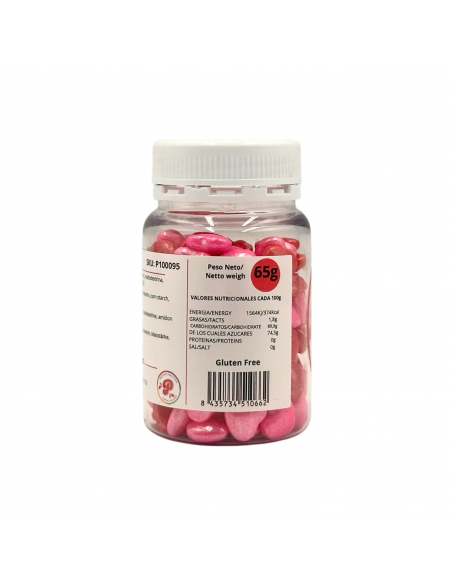 Corazones Rosas y Rojos Comestibles Pastry Colours