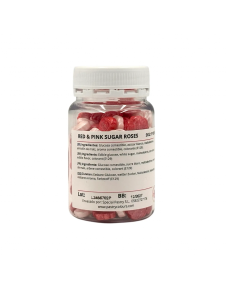 Rosas Comestibles Rojas y Rosas Pastry Colours