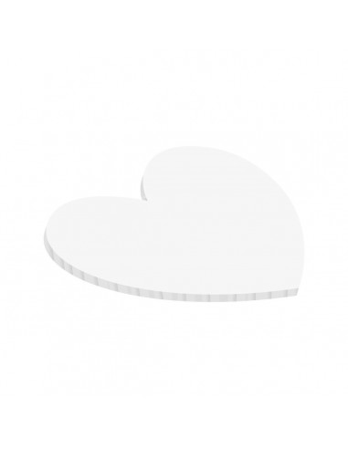 Base Tarta Corazón Blanca 25 cm