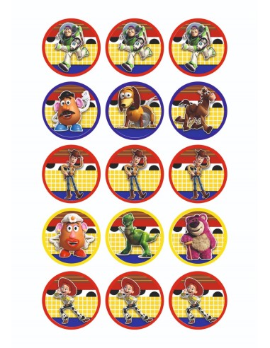 Papel Comestible Personajes Toy Story para Galletas