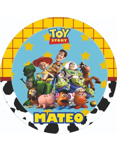 Papel Comestible Toy Story Personalizado con Nombre