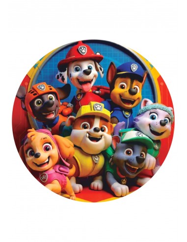 Papel Comestible Patrulla Canina Redondo